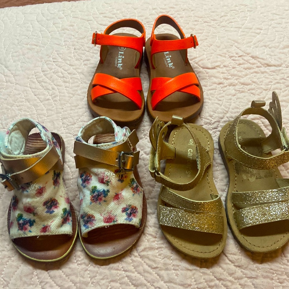 Girls sandal bundle size 5